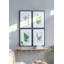 Ensemble de 4 art mural fougère botanique noir et blanc, décoration murale pour le vestibule du salon, 20 po x 28 po