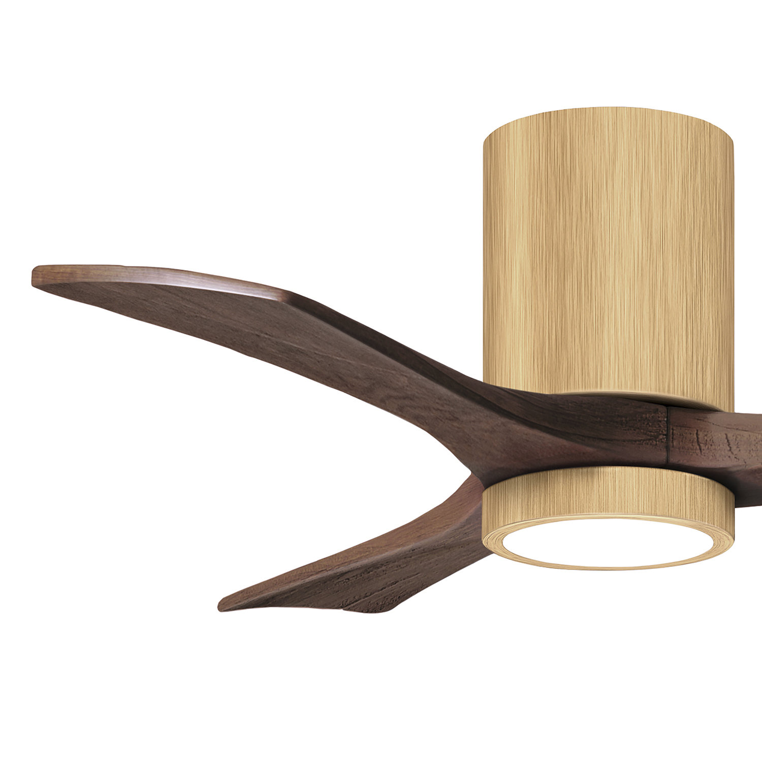 Olivier Ceiling Fan with LED Light Kit, Walnut, Light Maple, 42"