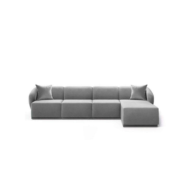 4 Seater Velvet Sofa & Chaise