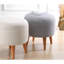 Corcoran 40cm Wide Round Solid Colour Footstool Ottoman-1963113180