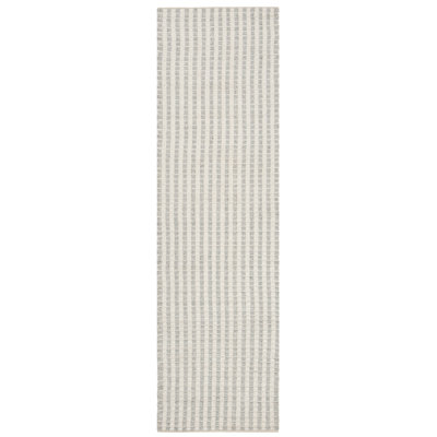 Russo Hand Woven Bamboo Silk Striped Rug
