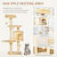 289.56cm H Cat Tree
