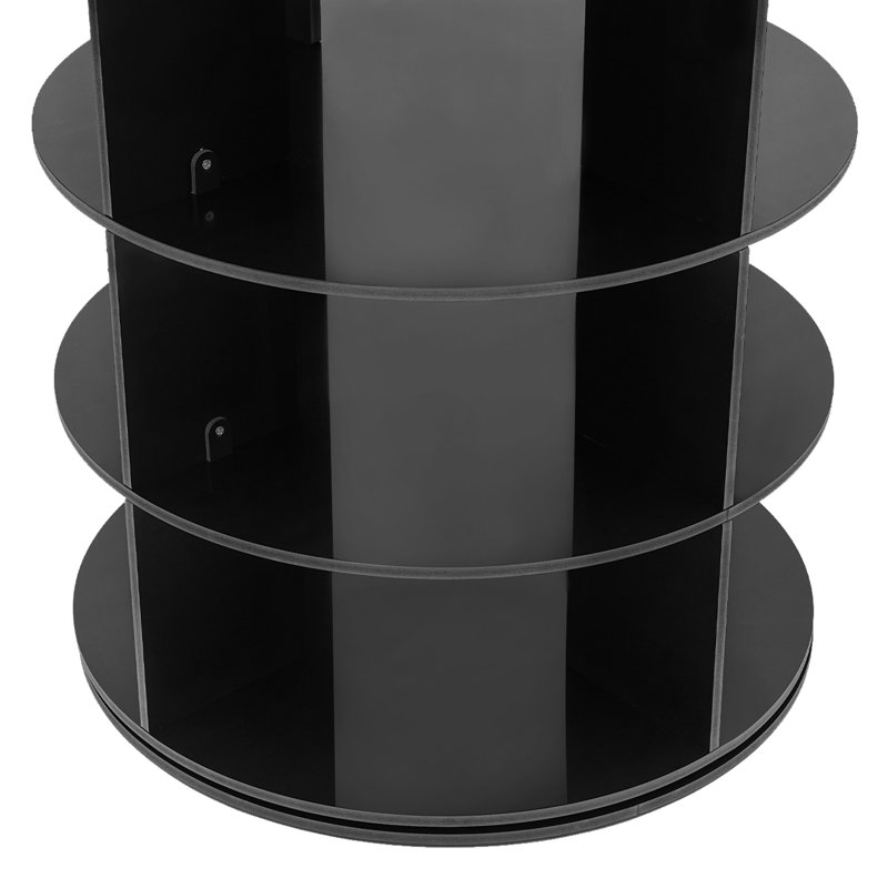 7-Tier 28 Pair Rotating Free Standing Shoe Rack, Black