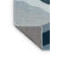 Tapis gris moderne et contemporain lavable à la machine Bemott - Reliure bleu ciel-482408678