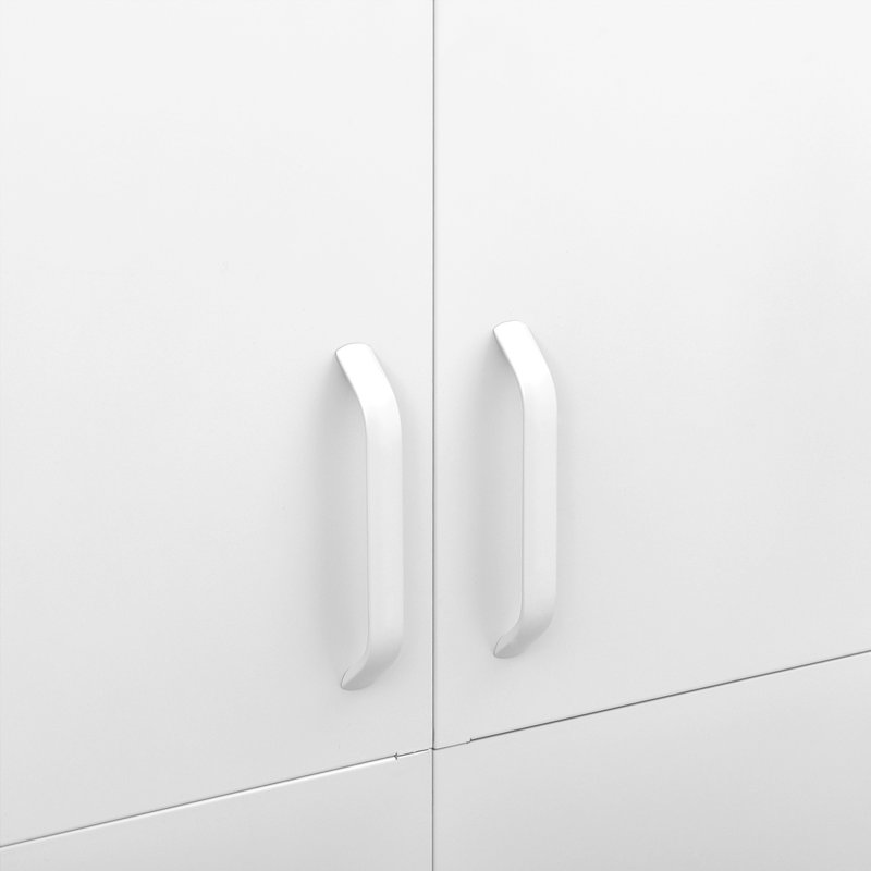 Organisateur de garde-robe pour garde-robe en acier, Blanc