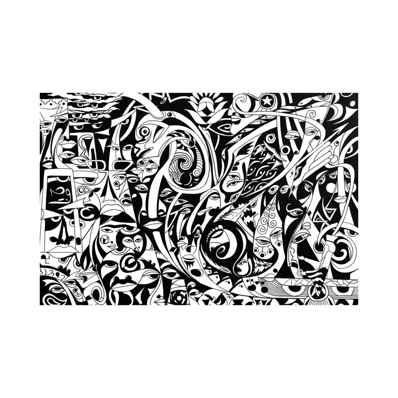 Homa - Perse antique par Koorosh Nejad - impression sur toile tendue, H 8 po x l 12 po x P 0,75 po