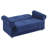 Sara 63 in. Fabric Upholstered 2-Seater 3-in-1 Sleeper Loveseat Sofa Bed with Storage-1232330732
