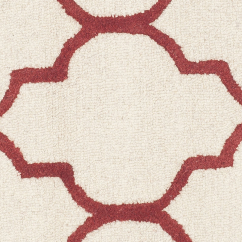 Cannen Hand Tufted Wool Geometric Rug, Rectangle 3' x 5'