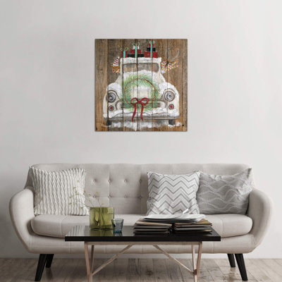 Christmas Truck 1 Piece Painting on Canvas