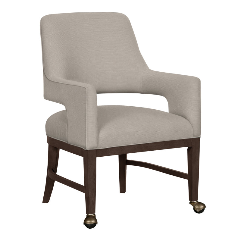 Chaise avec accoudoirs Josie Grande, 3100 lin, Noisette
