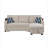 82" Width Sectional with storage chaise and cupholder armrest-1169296933