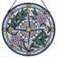 Panneau de vitrail en verre coloré Compass, 7,8 heures-633064184
