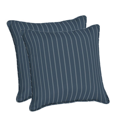 Striped Outdoor Throw Pillow