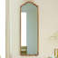Miroir pleine grandeur de style français à arche rétro qui peut être accroché ou placé au mur-2064182896