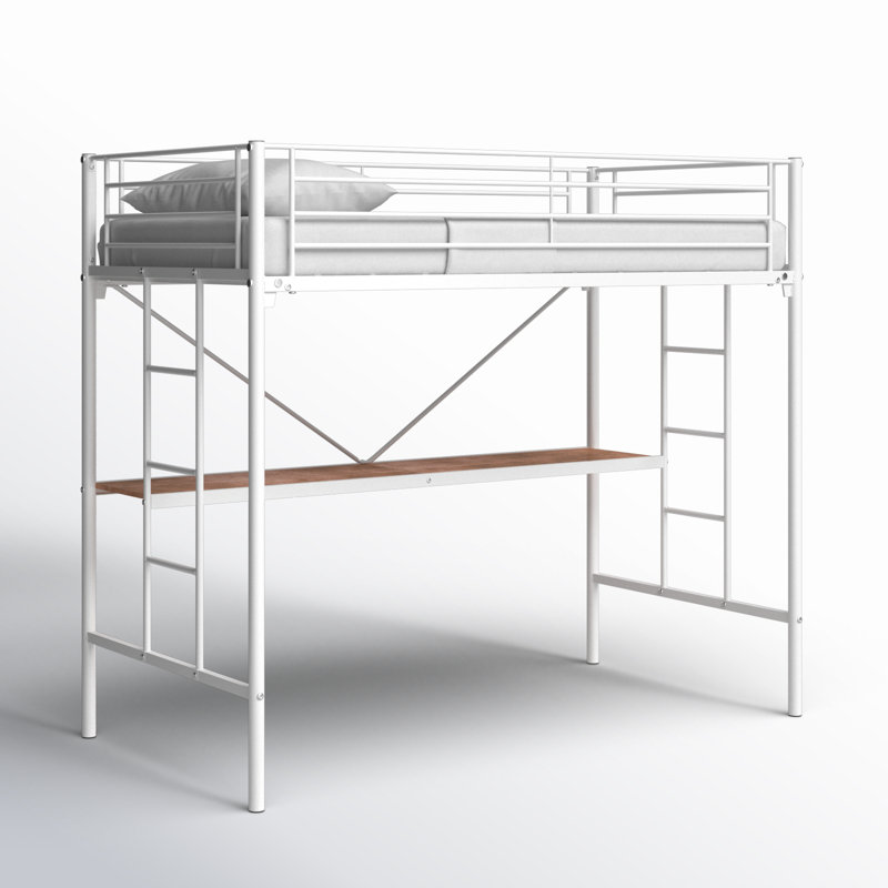 Brunk Kids Twin Loft Bed, White