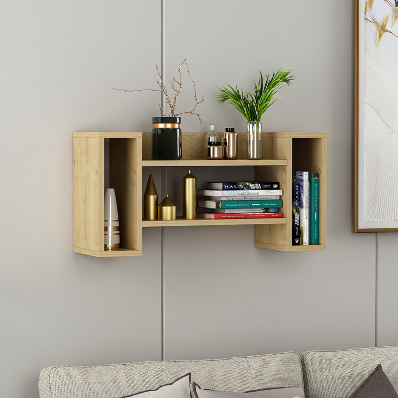 Angalena Floating Accent Shelf, Oak