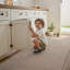 Tapis de cuisine - beige - absorbant / à séchage rapide, lavable, antidérapant, tapis de cuisine pour évier, couloir, buanderie