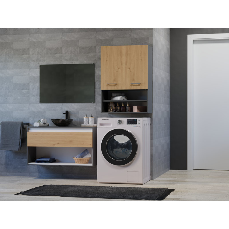 Hilkowski Bathroom Cabinet, Anthracite