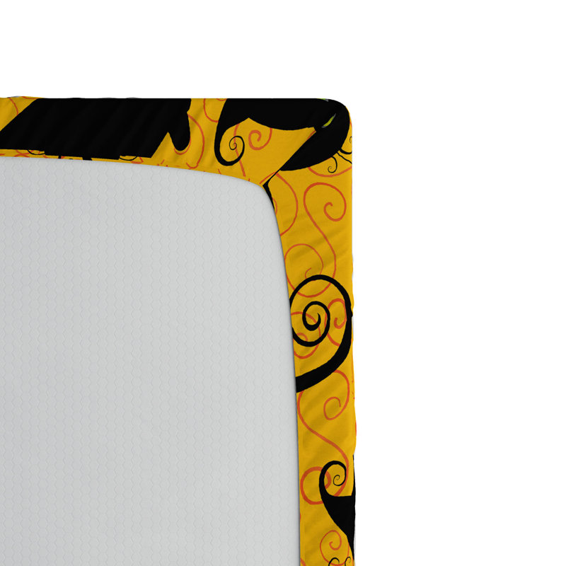 Microfiber Patterned Fitted Sheet, Twin Fitted Sheet