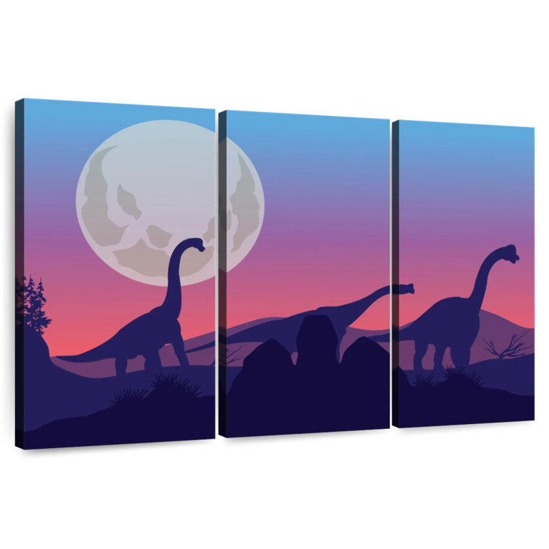 Silhouettes de dinosaures Brampt, H 36 po x l 57 po