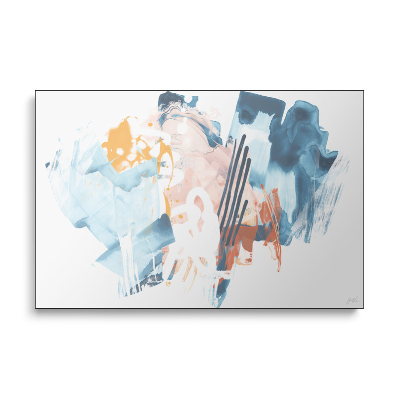 Reproduction d'art sur toile en métal Steppeix - Composite Signal I par June Erica Vess