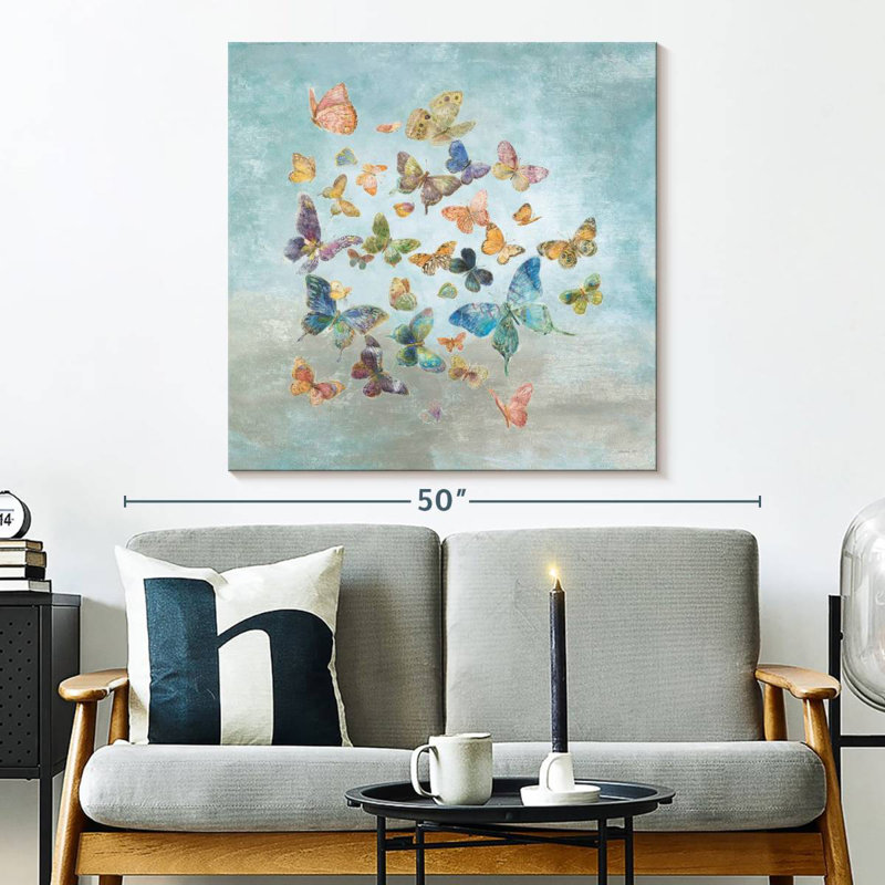 Brampt Butterflies Square, 33'' H x 33'' W