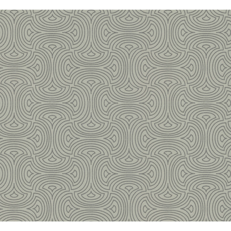 Geometric Wallpaper Roll by Candice Olson, Silver