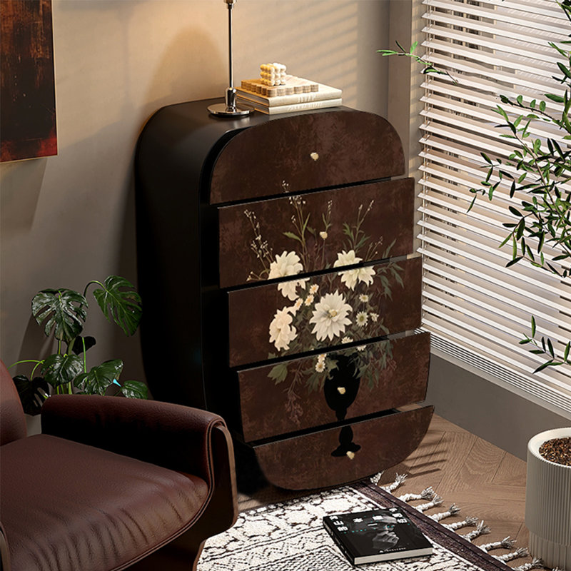 Artistic five-drawer accent chest