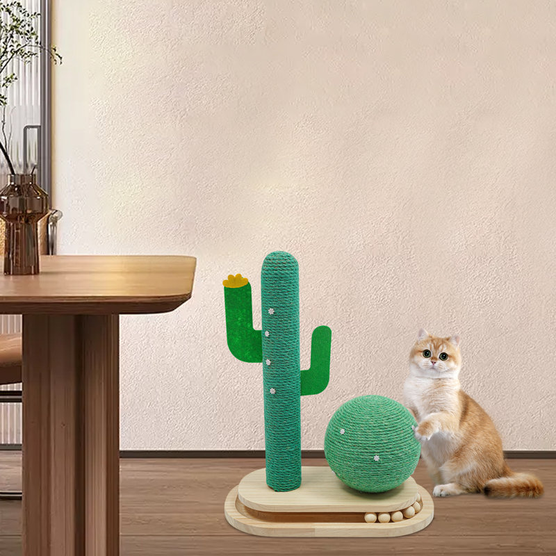 17.32in Cat Tree Kitten Scratching Rack