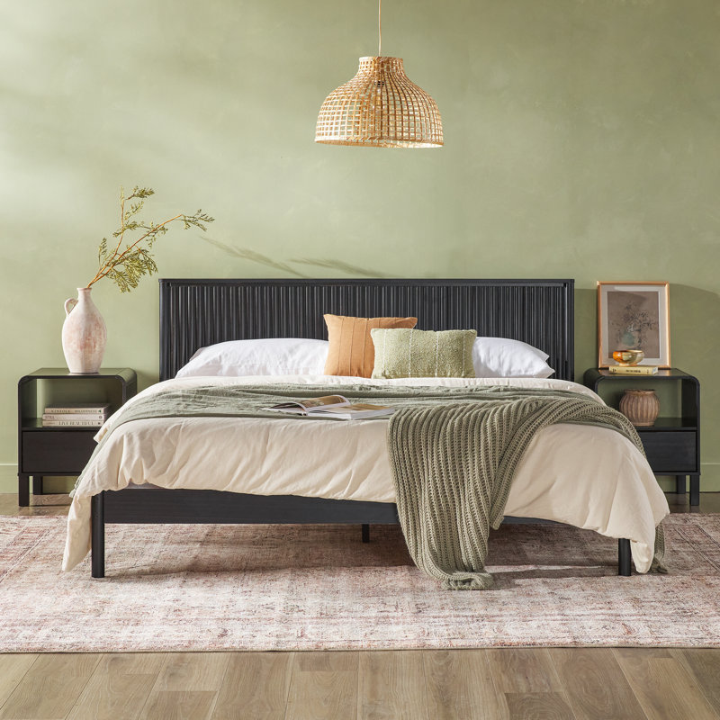 Asho Solid Wood Piece Bedroom Set
