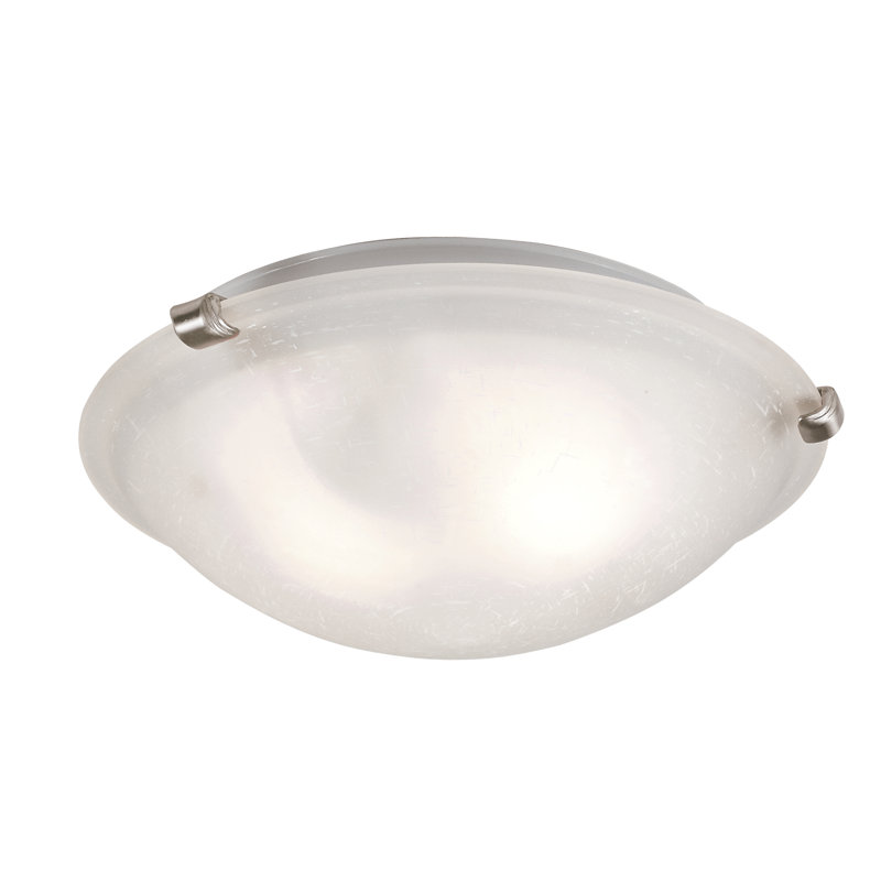 Plafonnier encastré 2 lumières Burkhead, Bronze huilé, H 4,25 po x l 12 po x P 12 po