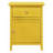 Vibrant Yellow Casual Nightstand