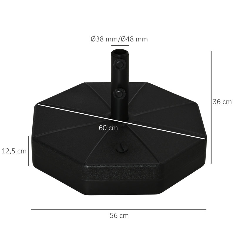 7.5kg Plastic Free Standing Umbrella Base