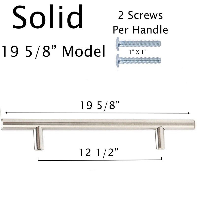 Ensemble de poignées de barre, H 1,5 po x l 19,625 po x P 0,5 po