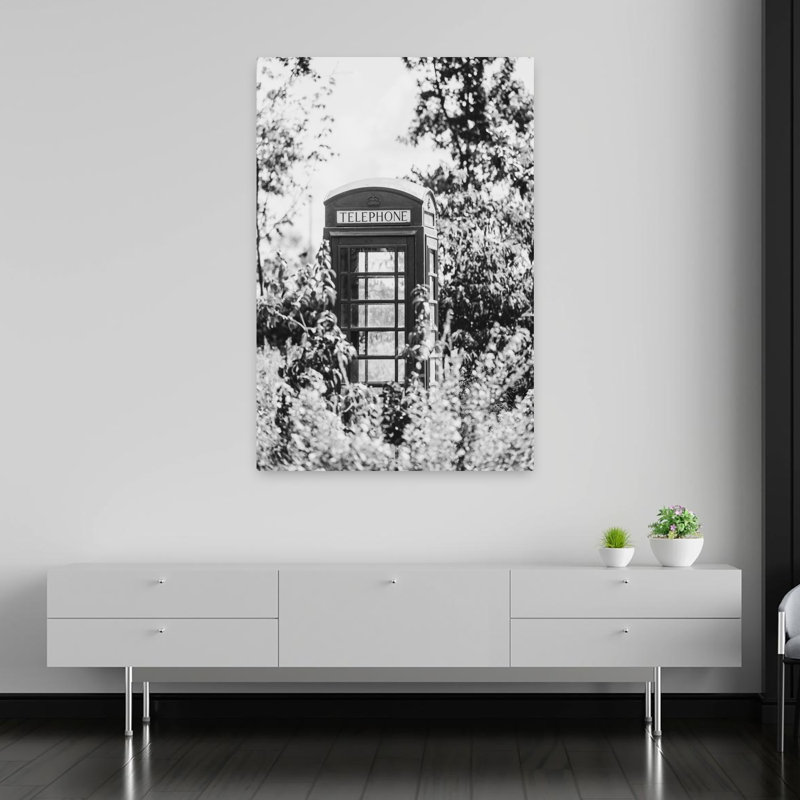 Art mural contemporain London Calling, H 60 po x l 40 po