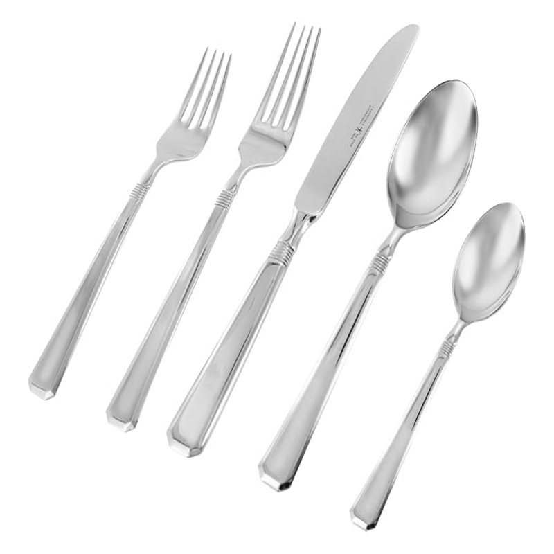 HENCKELS Henckels Metrona 62-Pc 18/10 Stainless Steel Flatware Set, Service For 12