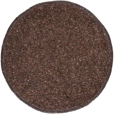 Jawawn Handmade Hand-Woven Solid Brown/Tan Indoor Leather Area Rug