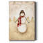 Bonhomme de neige - Toile tendue avec châssis de qualité supérieure-1956906816