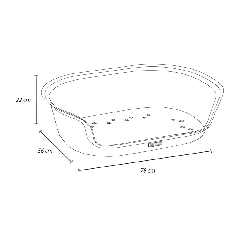Dastgeer Polyester Pet Bed, Mocha