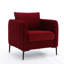 Lit confortable douillet pour le bureau - fauteuil rembourré en velours moderne avec coussin à ressorts doux et tapis antidérapants