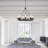 9 - Light Dimmable Wagon Wheel Chandelier