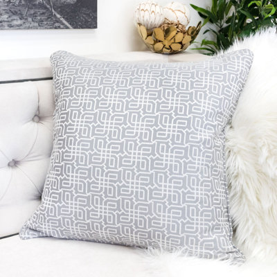 Sealena Geometric Outdoor Reversible Throw Pillow