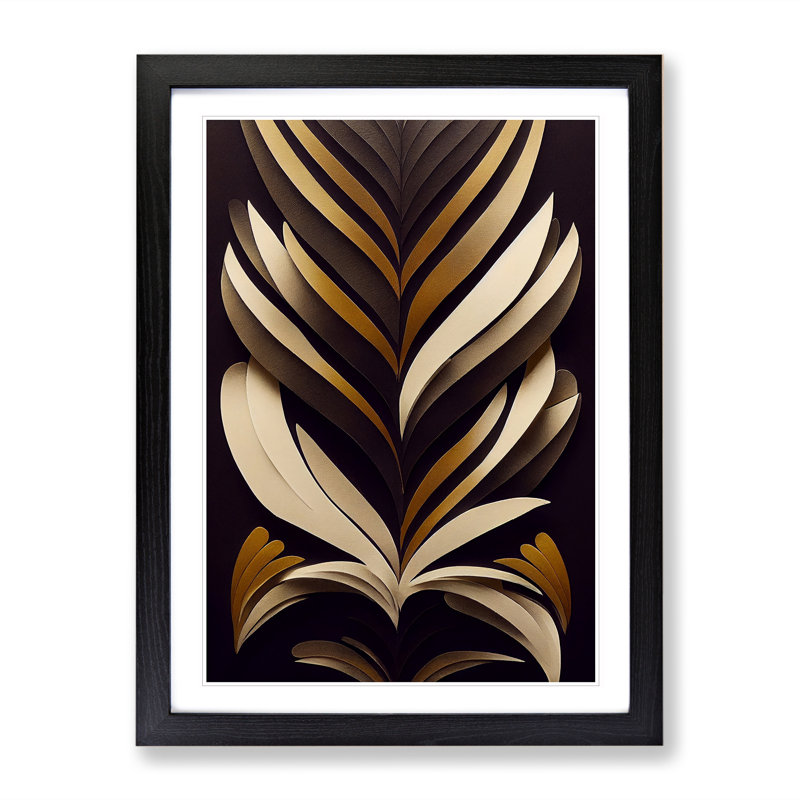 Feather No.3 - Single Picture Frame Print, Black Framed, 64cm H x 46cm W x 2cm D