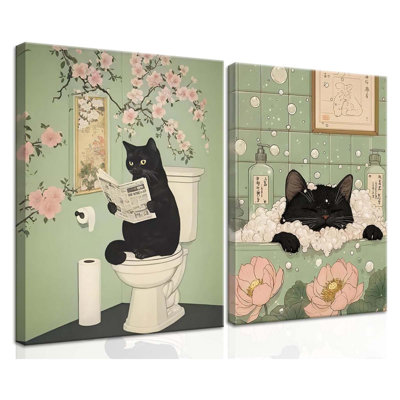 2 Piece Wrapped Canvas Wall Art