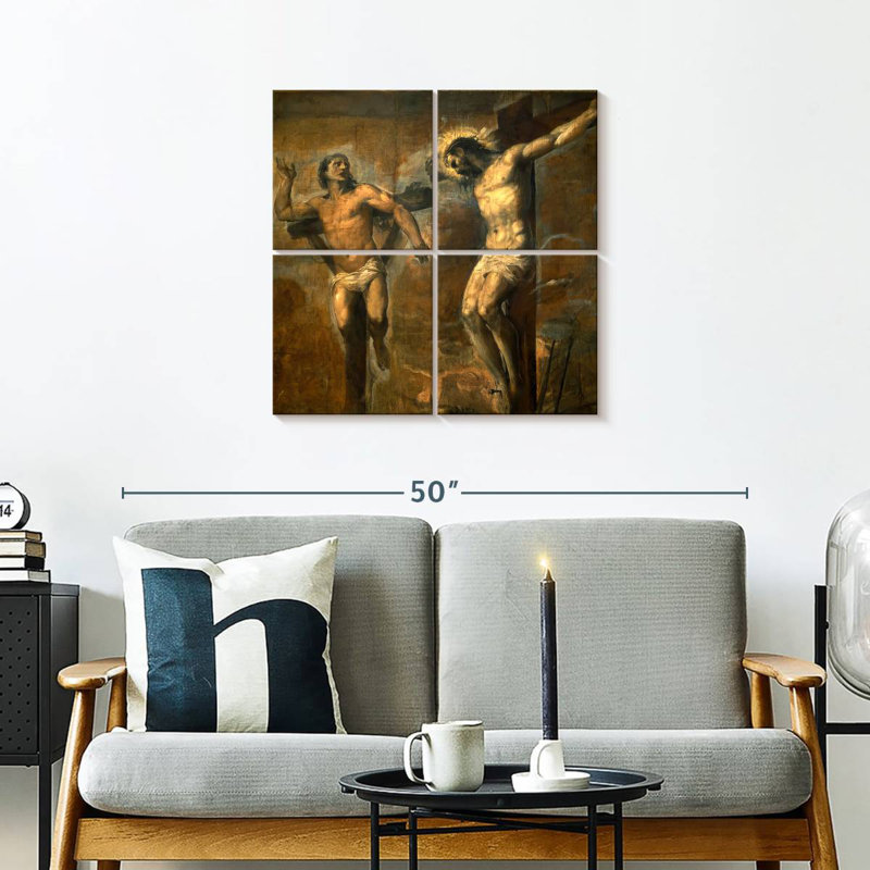 Leisha Christ et le bon voleur, H 26 po x l 26 po