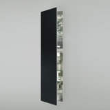 M Series Recessed Framed Medicine Cabinet with 7 Adjustable Shelves and LED Lighting