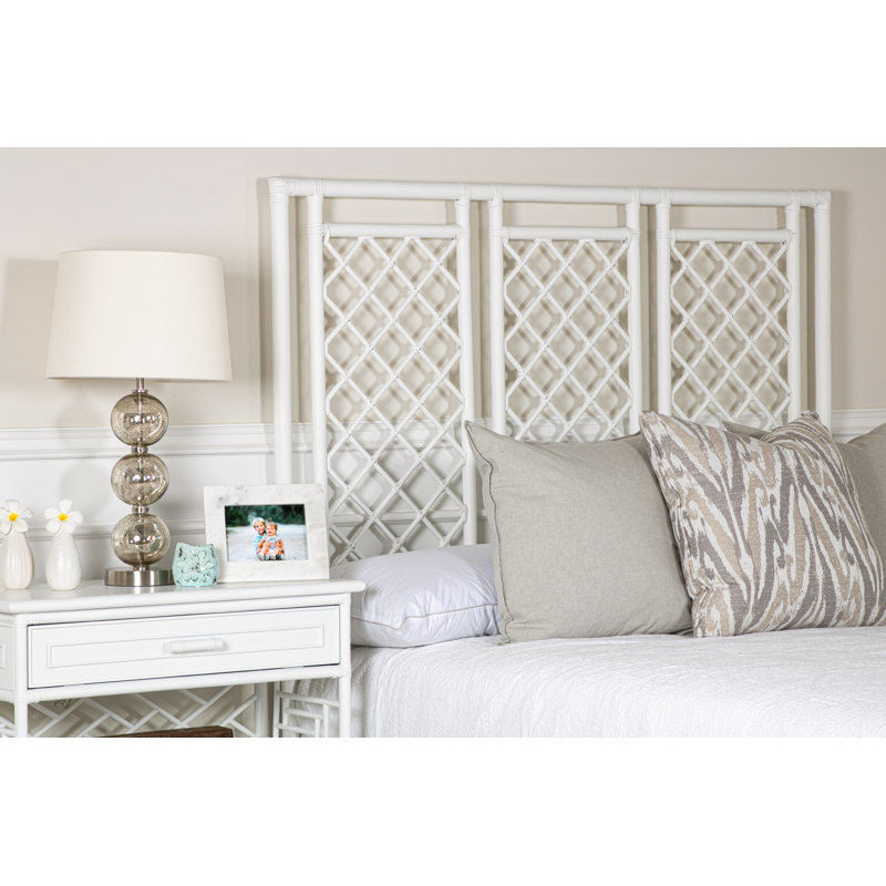 Low Profile Standard Bed, White, Queen