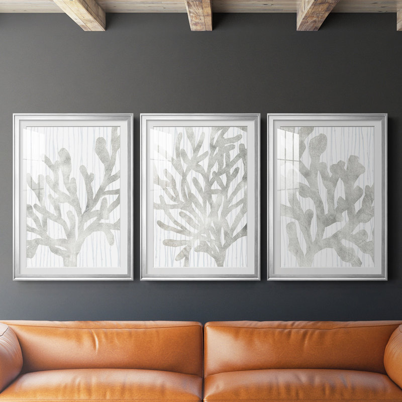 «Quiet Coral II», reproduction encadrée de qualité supérieure - prête à être accrochée, H 42,5 po x l 61 po x P 2,5 po