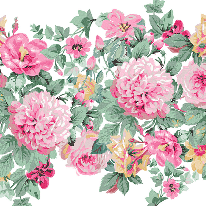 Murale rose Laura Ashley Aveline