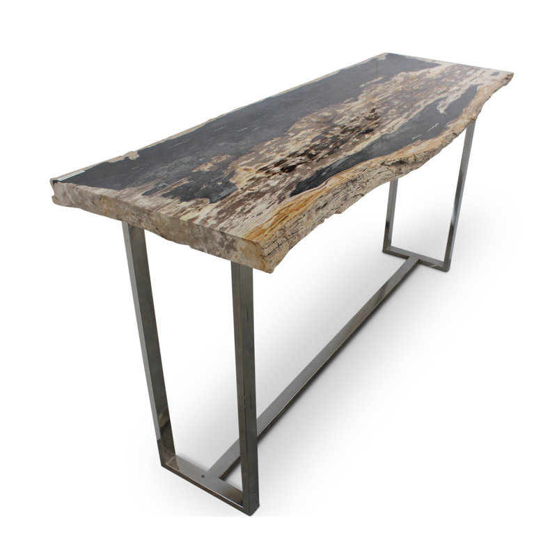 Elements 60'' W Solid Wood Console Table, Natural Dark
